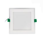 چراغ توکار LED گلاریس 12 وات مربعی پارس شعاع توس