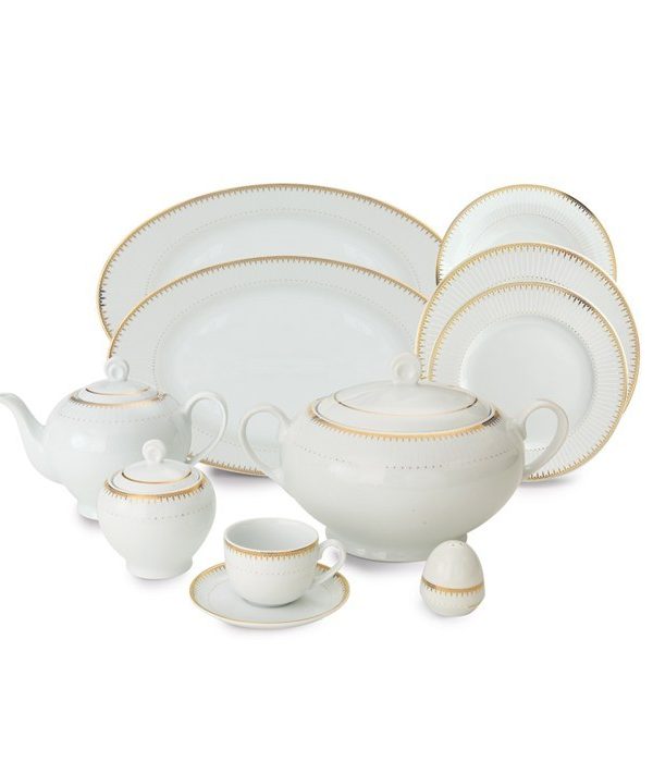 سرویس چینی زرین ۱۰۲ پارچه کامل ایتالیااف سپیدار