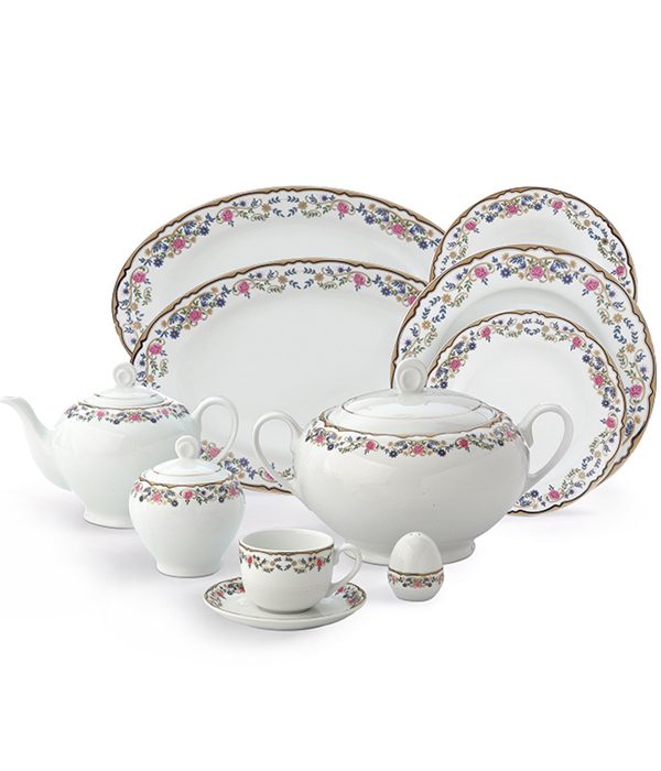 سرویس چینی زرین ۱۰۲ پارچه کامل ایتالیااف گلستان