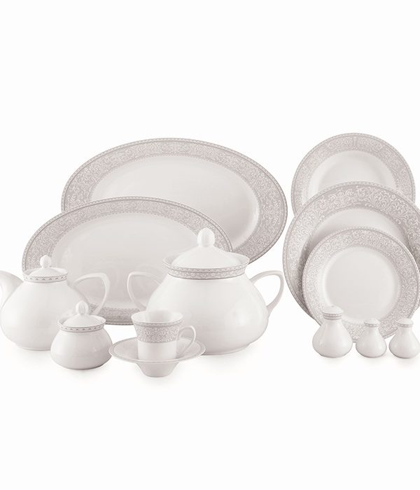 سرویس چینی زرین ۱۰۸ پارچه کامل شهرزاد ورونا طوسی