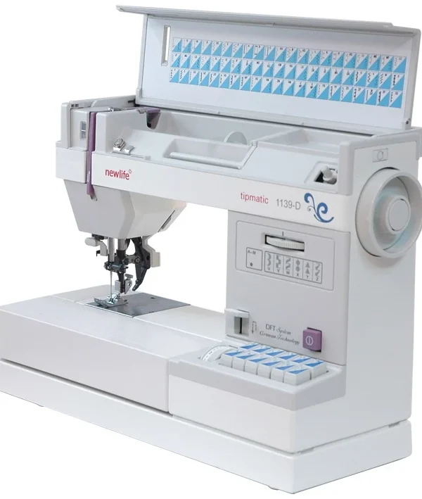 چرخ خیاطی و گلدوزی کاچیران سری نیولایف مدل 1139D با سوزن نخکن و درب و DFT