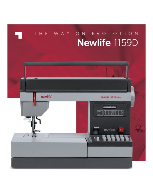 چرخ خیاطی و گلدوزی کاچیران سری نیولایف مدل 1159D با درب و سوزننخکن و DFT